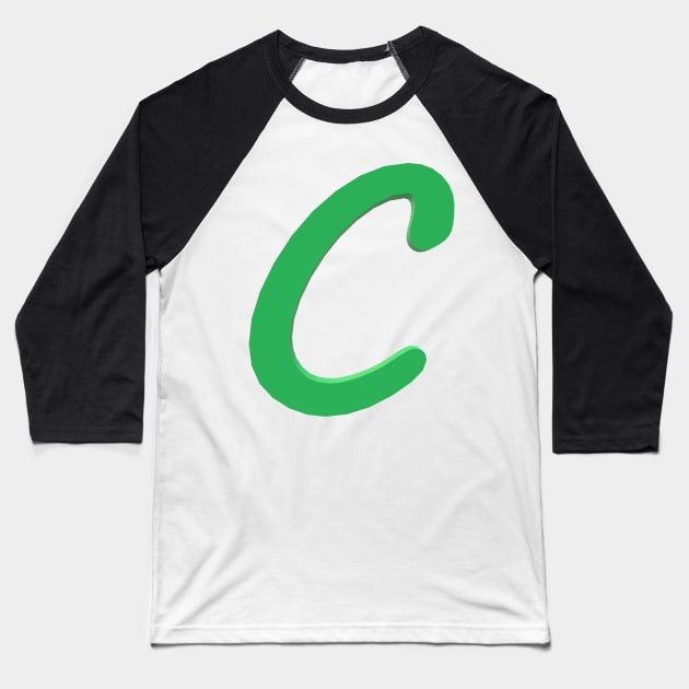 Letter C Baseball T-Shirt by CDUS